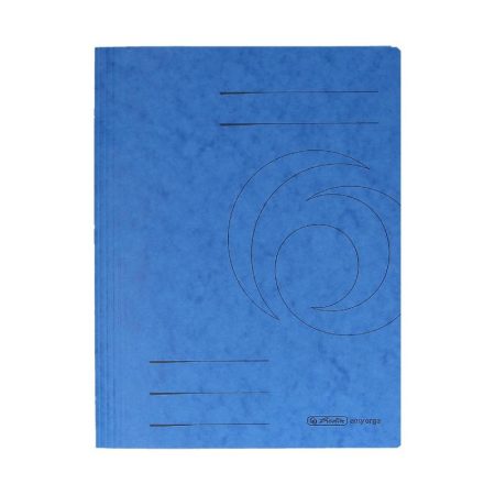Fascikla kartonska s mehanizmom HERLITZ -plava