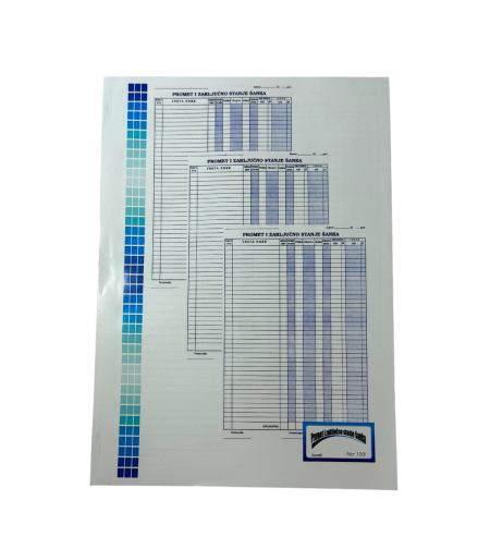 Knjiga šanka NCR 100 listova FASELL